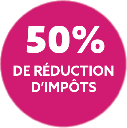 50% de reduction d'impots