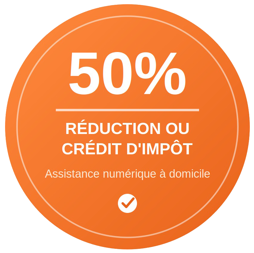 50% Crédit d'impôt assisstance numérique